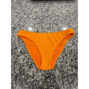 Show Me Your Mumu Orange Textured Bikini Bottoms Swimsuit Swimwear Large